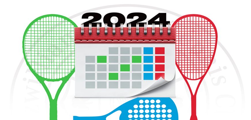 Rackets Event Calendar - January to April 2024
